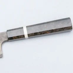 Nigara Silver 3 Damast Etched Santoku 18 cm
