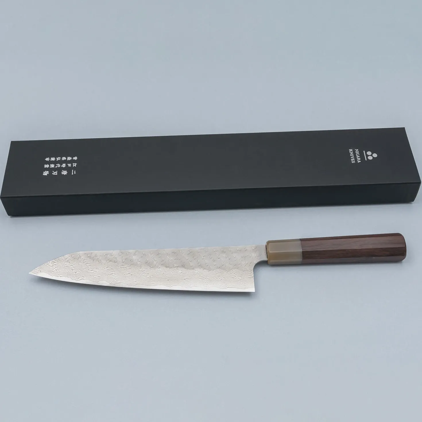 Nigara STRIX Tsuchime Migaki Rosewood Gyuto 24 cm