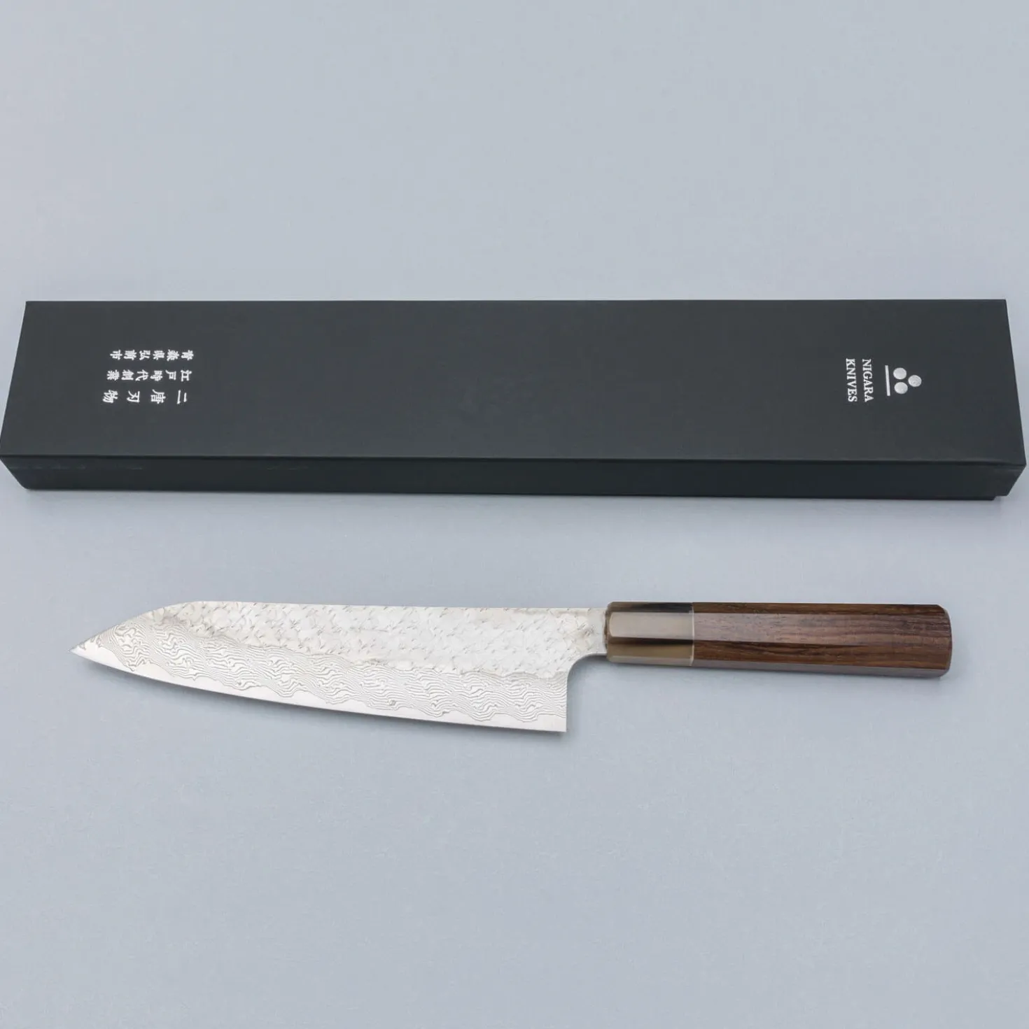 Nigara STRIX Tsuchime Migaki Rosewood Gyuto 21 cm