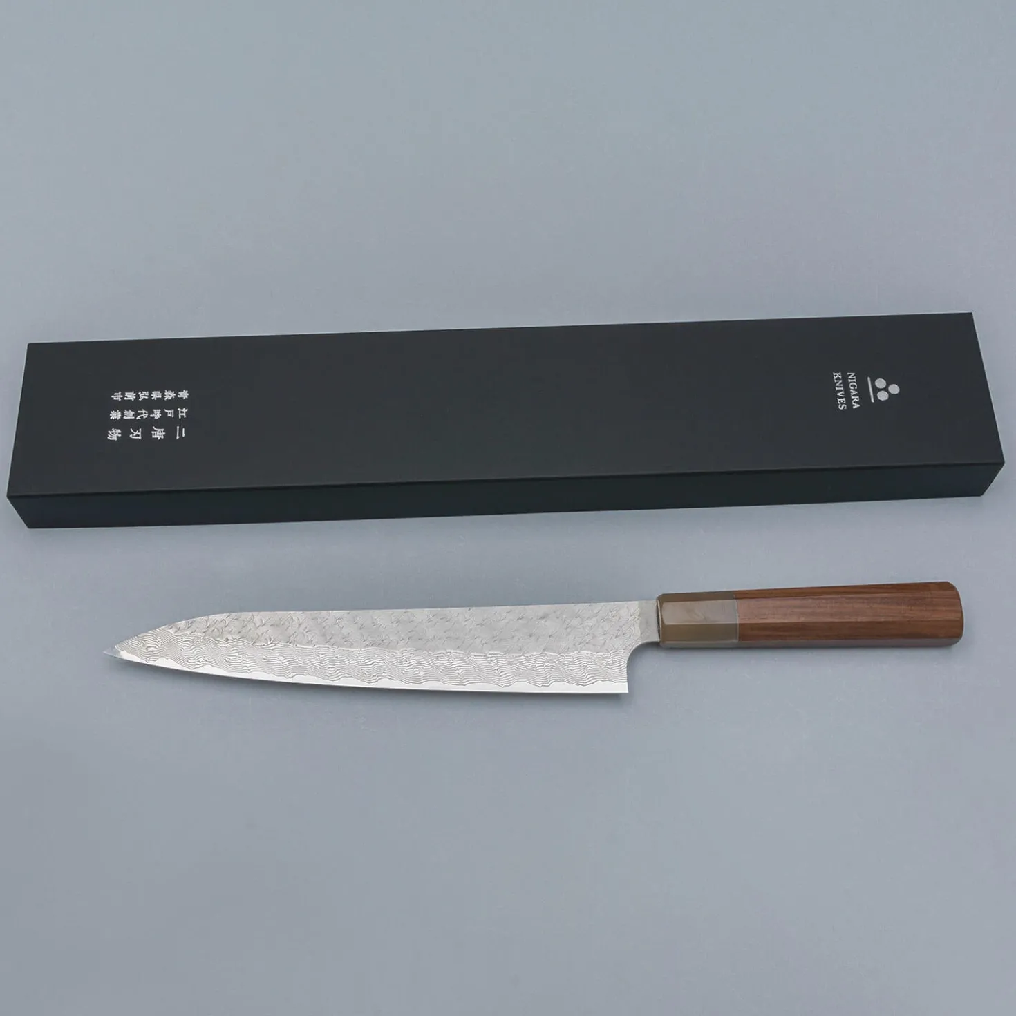 Nigara STRIX Tsuchime Migaki Rosewood Sujihiki 24 cm