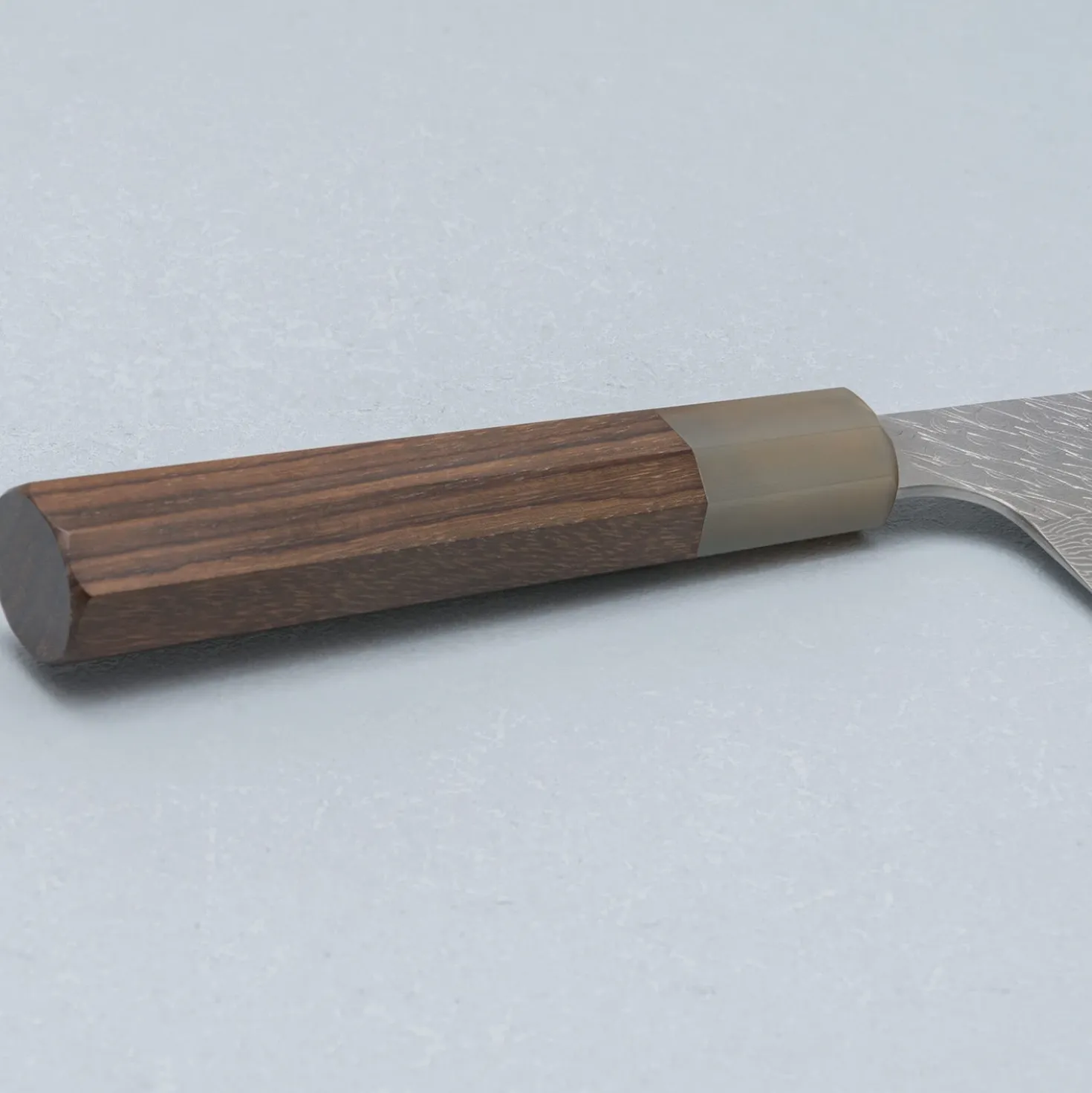 Nigara STRIX Tsuchime Migaki Rosewood Santoku 16.5 cm