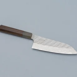 Nigara STRIX Tsuchime Migaki Rosewood Santoku 16.5 cm