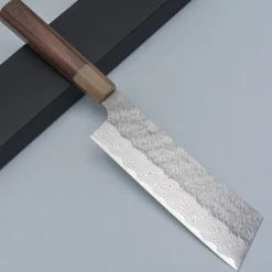 Nigara STRIX Tsuchime Migaki Rosewood Nakiri 18 cm