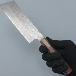 Nigara STRIX Tsuchime Migaki Rosewood Nakiri 18 cm