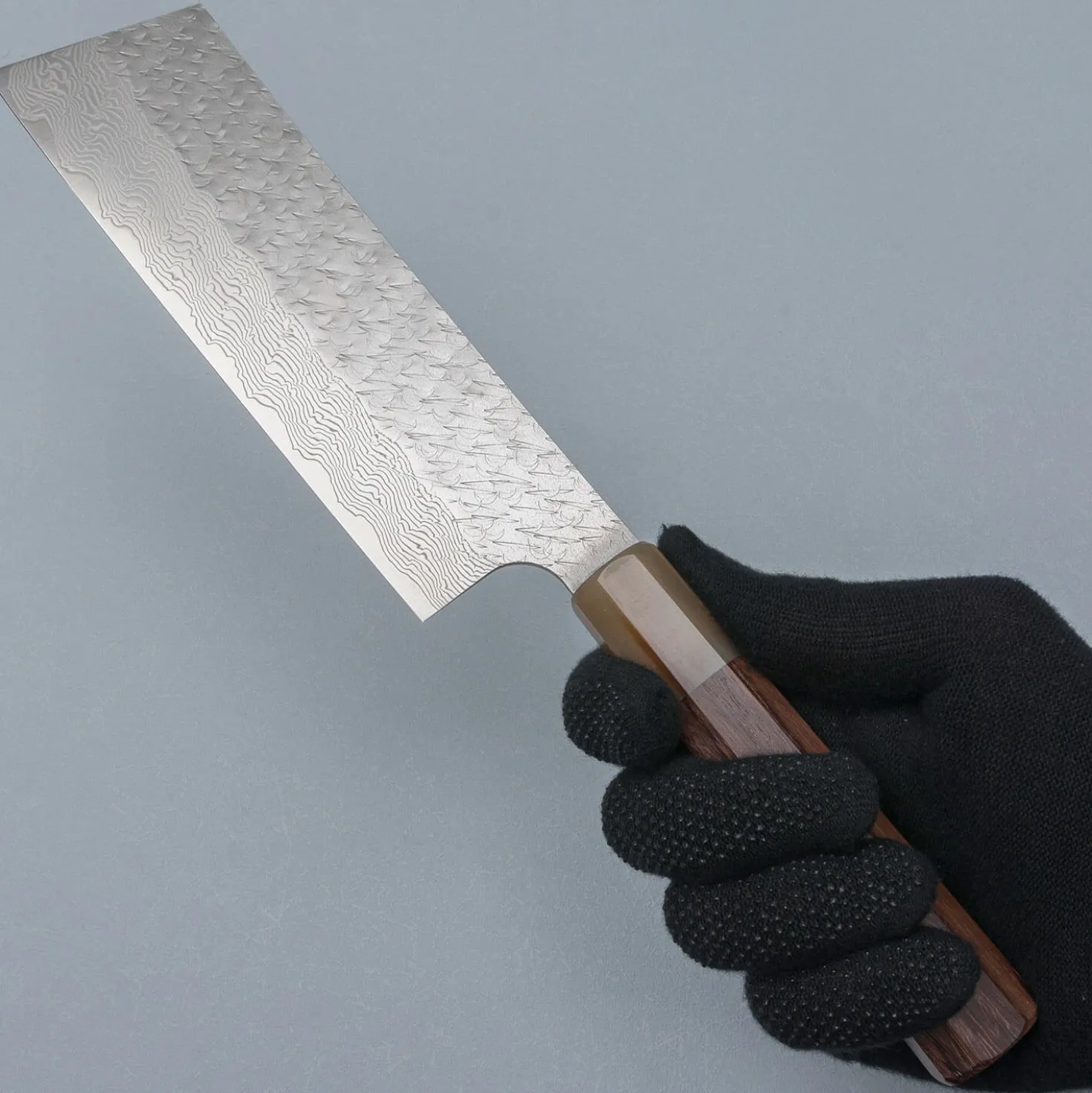 Nigara STRIX Tsuchime Migaki Rosewood Nakiri 18 cm