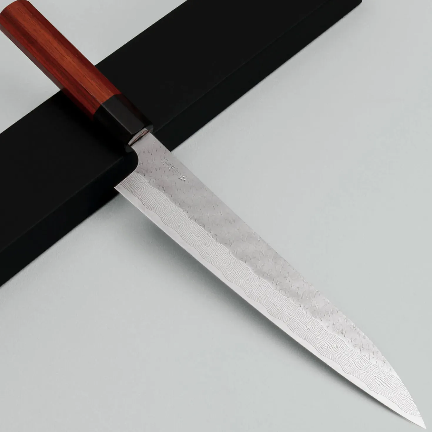 Nigara STRIX Tsuchime Migaki Padouk Sujihiki 27 cm
