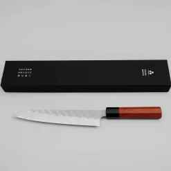 Nigara STRIX Tsuchime Migaki Padouk Sujihiki 24 cm
