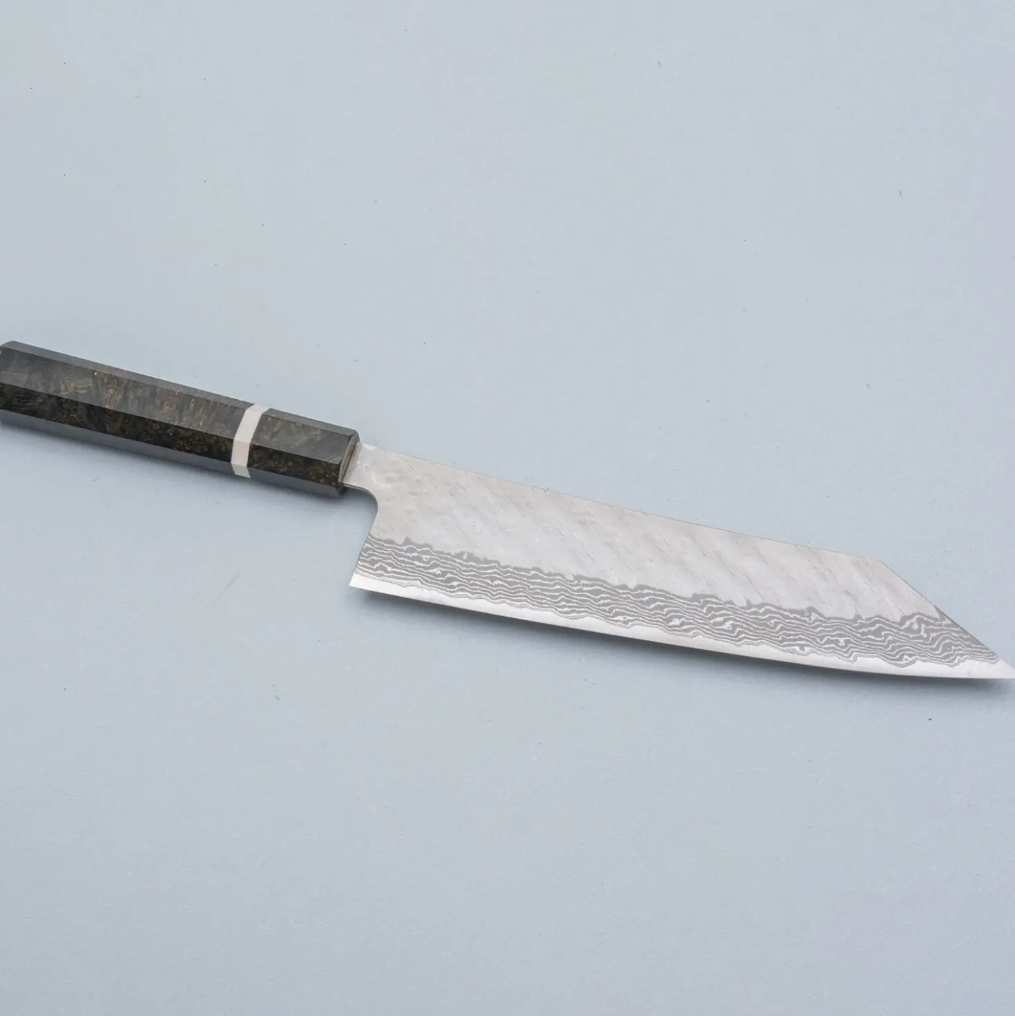 Nigara VG10 Tsuchime Damast Migaki Birch Kiritsuke 24 cm