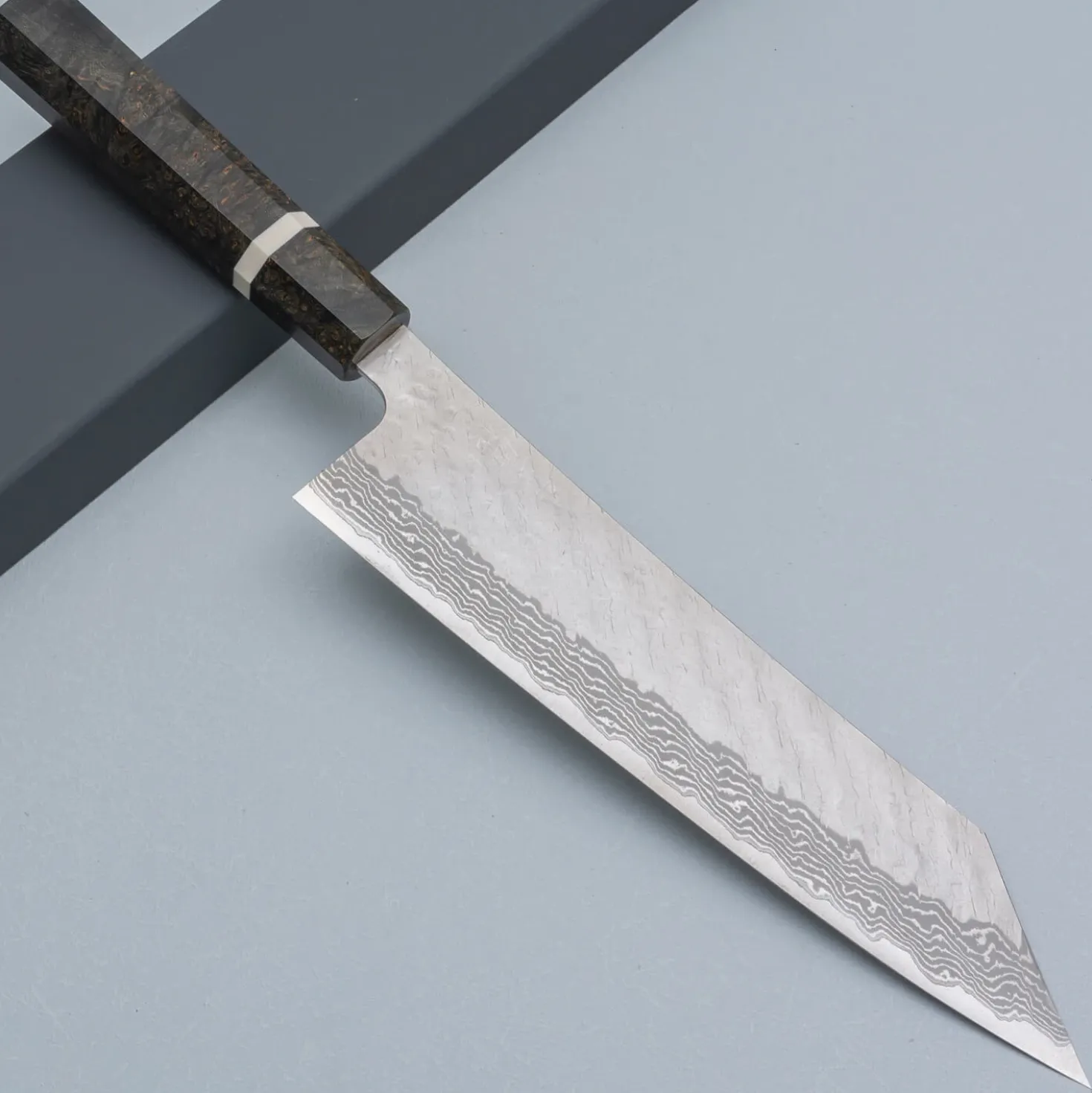 Nigara VG10 Tsuchime Damast Migaki Birch Kiritsuke 24 cm