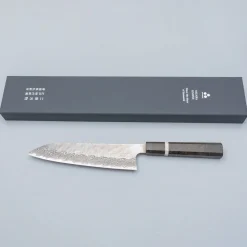 Nigara VG10 Tsuchime Damast Migaki Birch Gyuto 21 cm