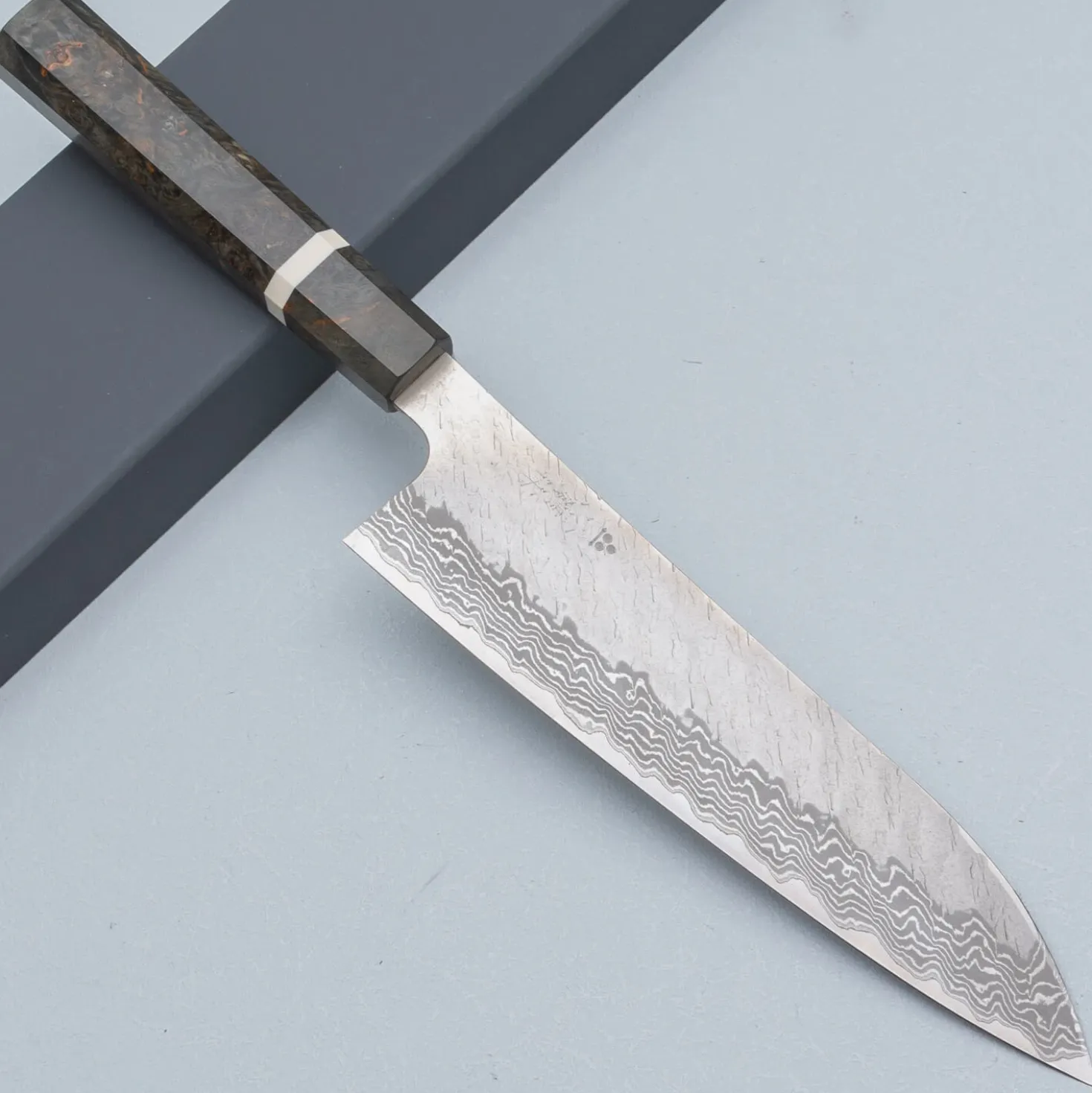 Nigara VG10 Tsuchime Damast Migaki Birch Gyuto 21 cm