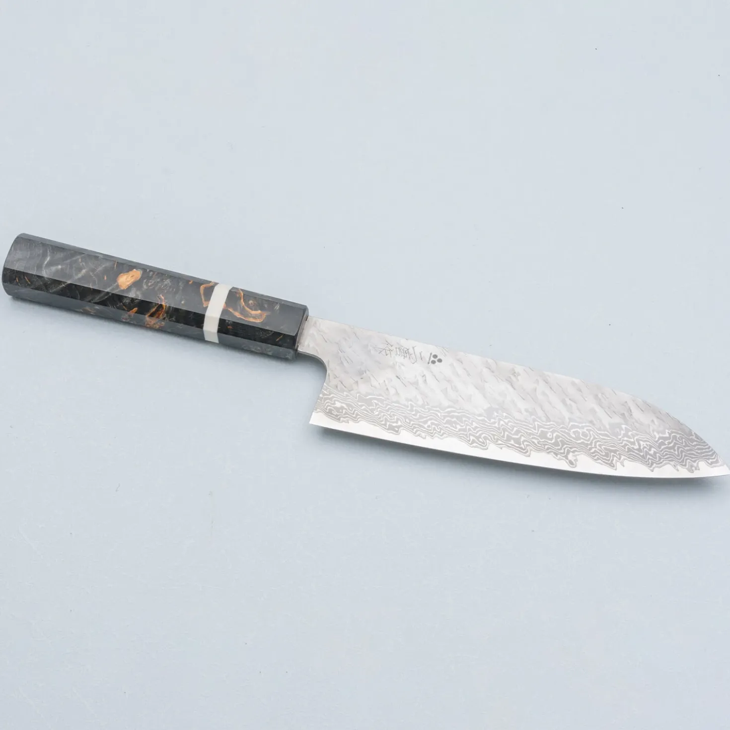 Nigara VG10 Tsuchime Damast Migaki Birch Santoku 18 cm