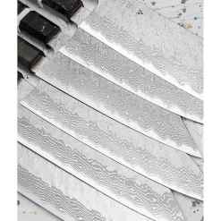 Nigara VG10 Tsuchime Damast Migaki Birch Santoku 18 cm