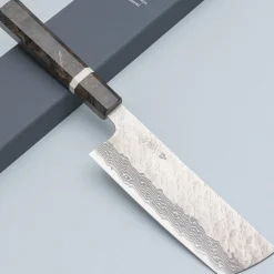 Nigara VG10 Tsuchime Damast Migaki Birch Nakiri 16.5 cm