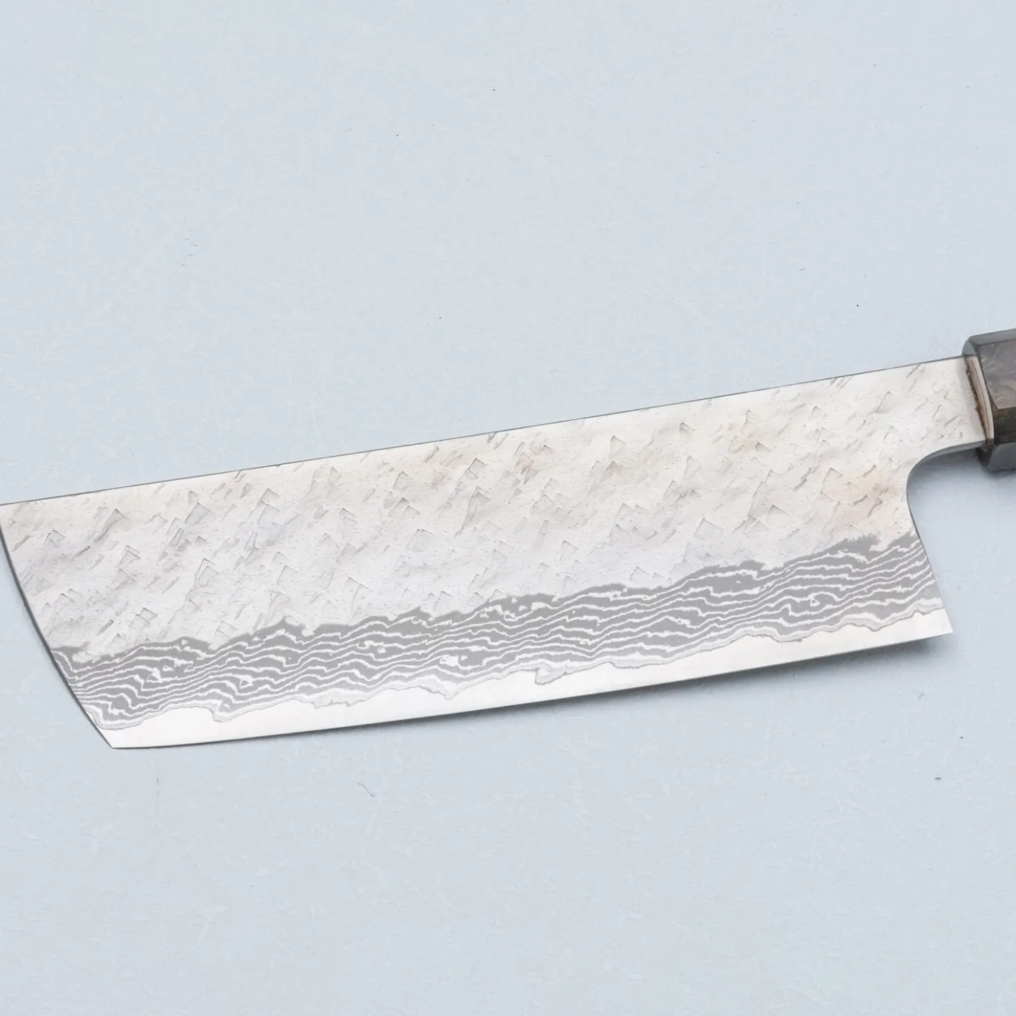Nigara VG10 Tsuchime Damast Migaki Birch Nakiri 16.5 cm