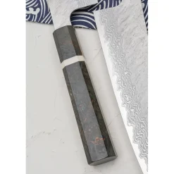 Nigara VG10 Tsuchime Damast Migaki Birch Kiritsuke 21 cm