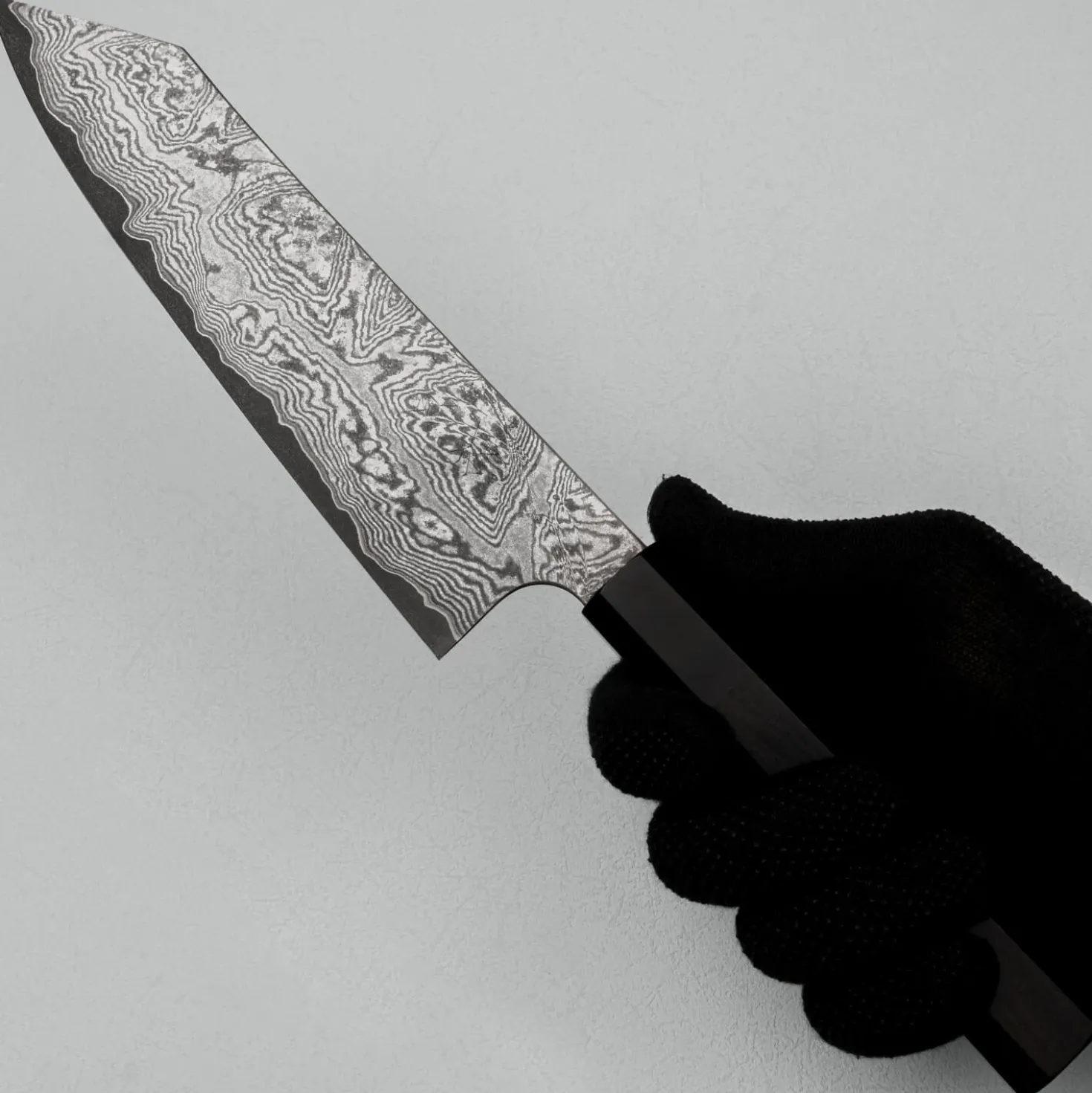 Nigara VG-XEOS Anmon Damast Ebony Kiritsuke 21 cm