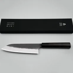 Nigara VG-XEOS Tsuchime Kurouchi Ebony Santoku 17 cm