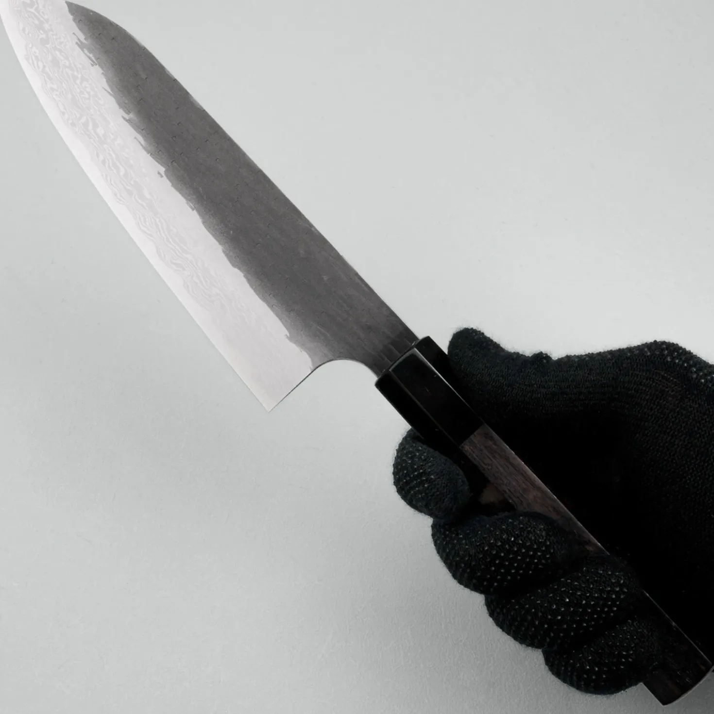 Nigara VG-XEOS Tsuchime Kurouchi Ebony Santoku 17 cm