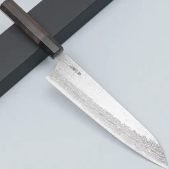 Nigara VG-XEOS Tsuchime Migaki Ebony Gyuto 21 cm