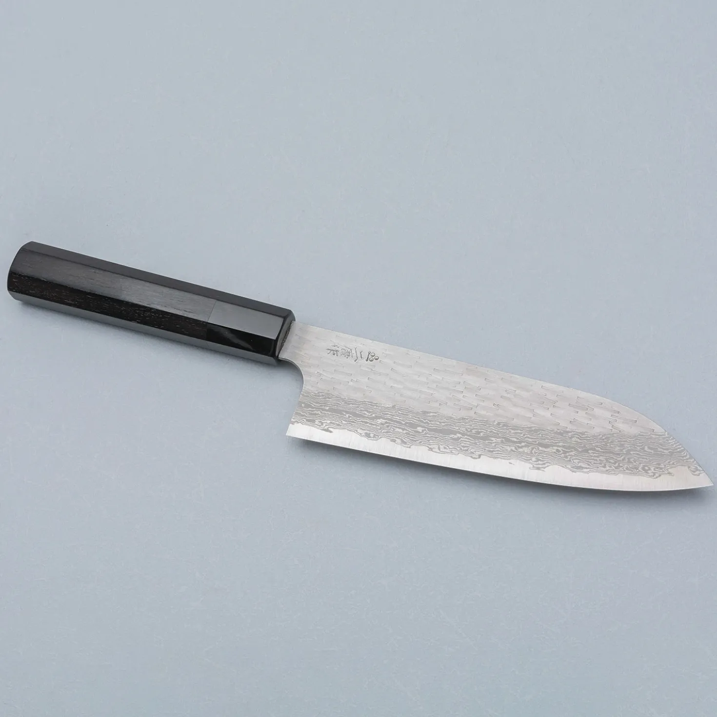 Nigara VG-XEOS Tsuchime Migaki Ebony Santoku 17 cm