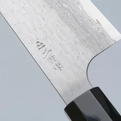 Nigara VG-XEOS Tsuchime Migaki Ebony Santoku 17 cm