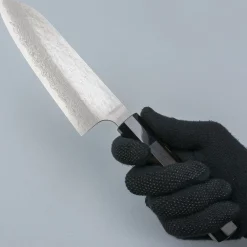 Nigara VG-XEOS Tsuchime Migaki Ebony Santoku 17 cm