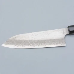 Nigara VG-XEOS Tsuchime Migaki Ebony Santoku 17 cm