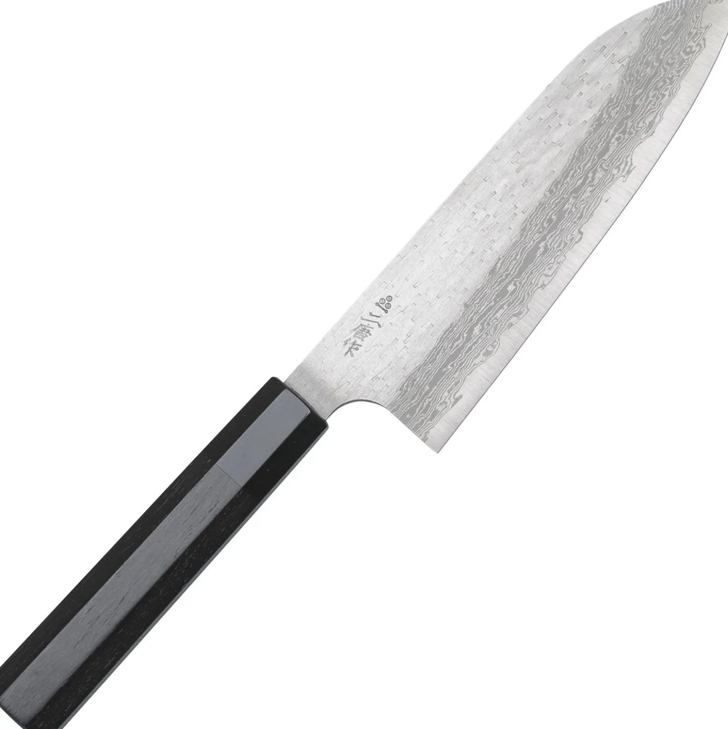 Nigara VG-XEOS Tsuchime Migaki Ebony Santoku 17 cm