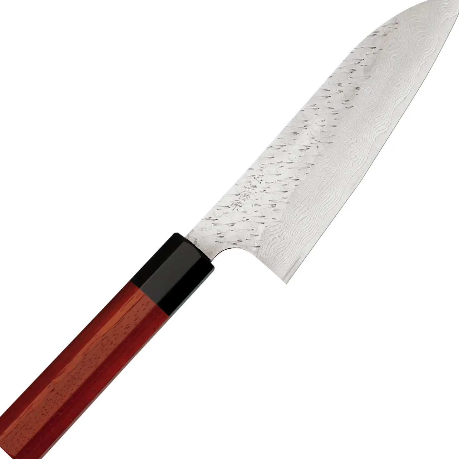 Nigara VG-XEOS Tsuchime Migaki Padouk Santoku 17 cm
