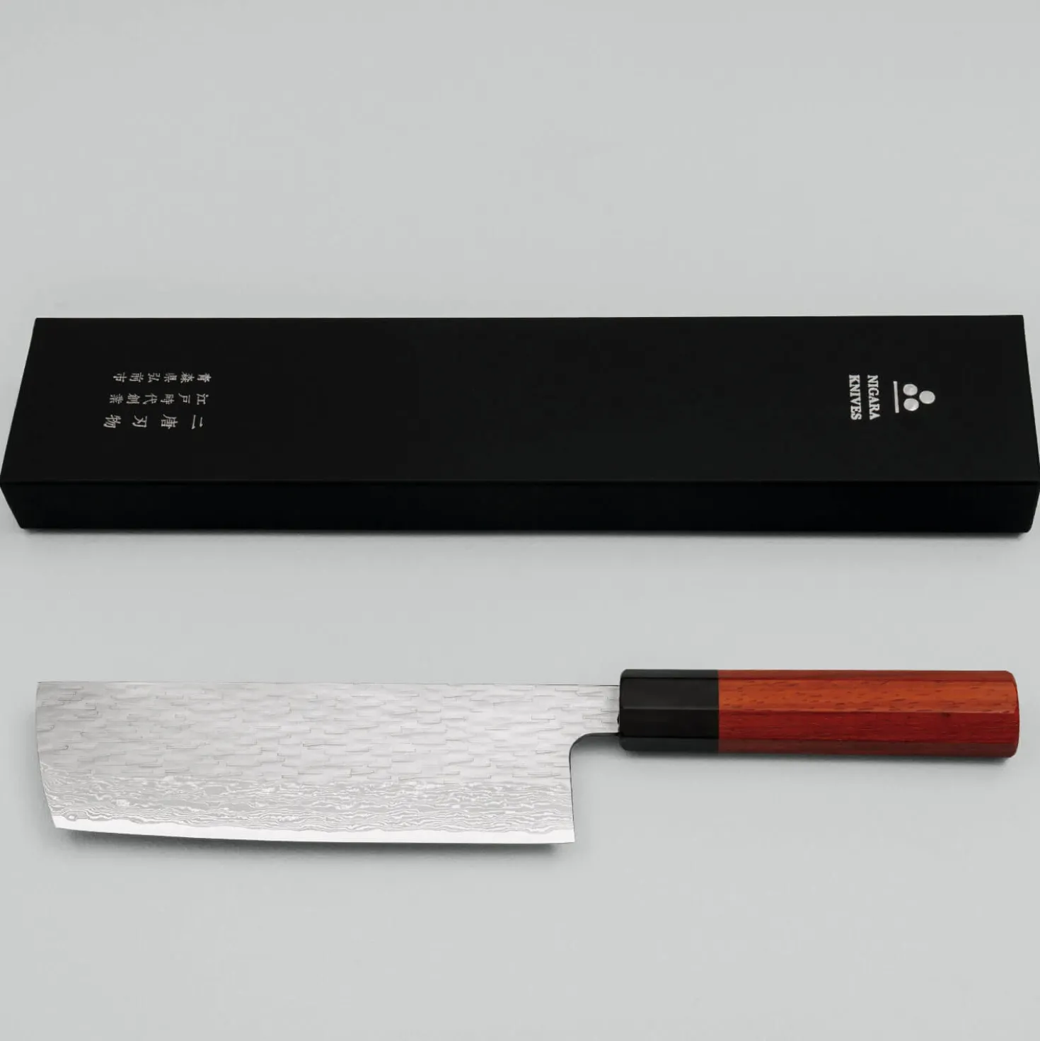 Nigara VG-XEOS Tsuchime Migaki Padouk Nakiri 16.5 cm