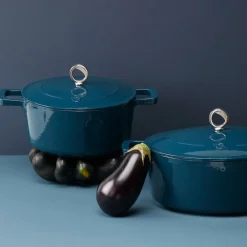 Olavson Gietijzeren Braadpan Petrol 24 cm