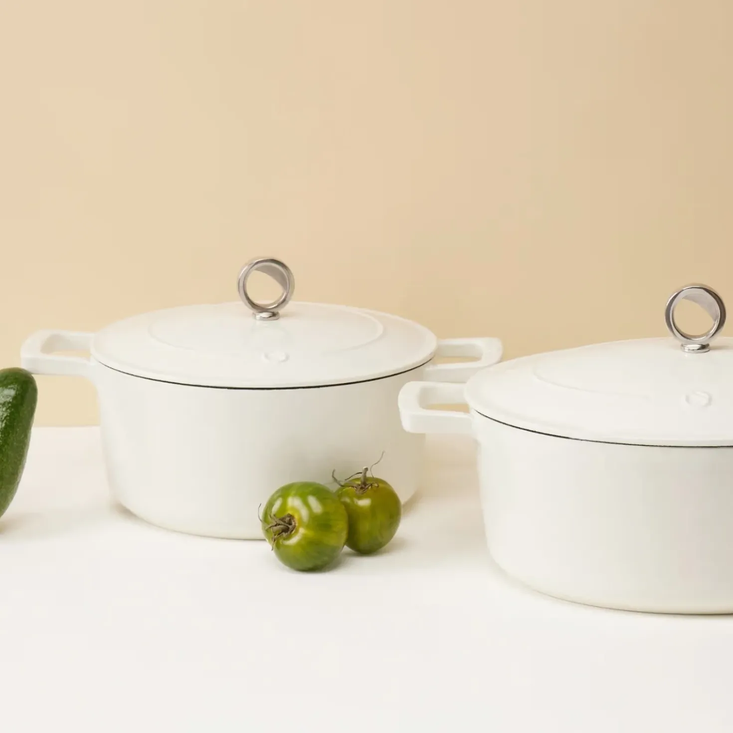 Olavson Gietijzeren Braadpan Creme 24 cm