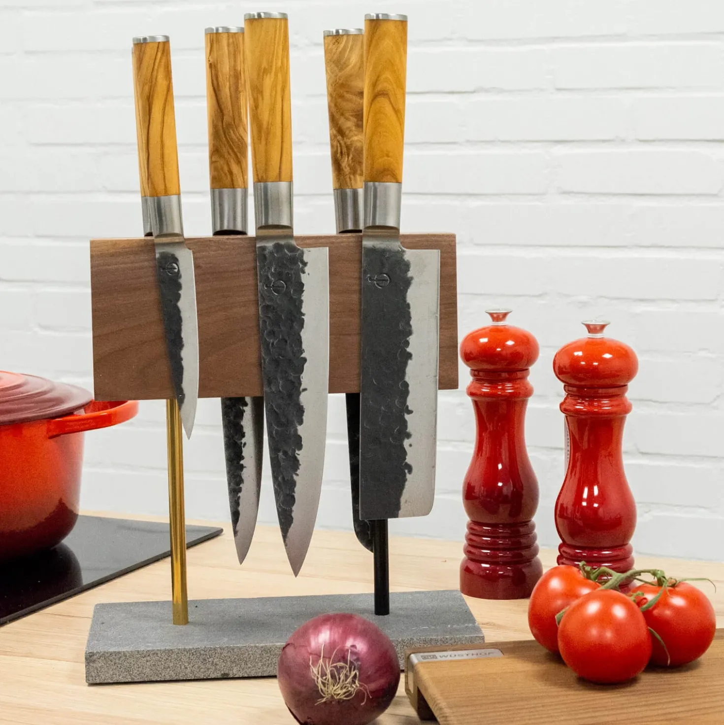 Olive Forged Messenset 6 delig + Messenblok