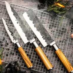 Olive Forged Messenset 6 delig + Messenblok