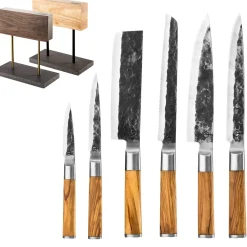 Olive Forged Messenset 6 delig + Messenblok