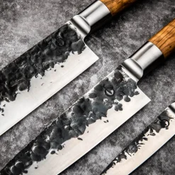 Olive Forged Messenset 4 delig + Messenblok