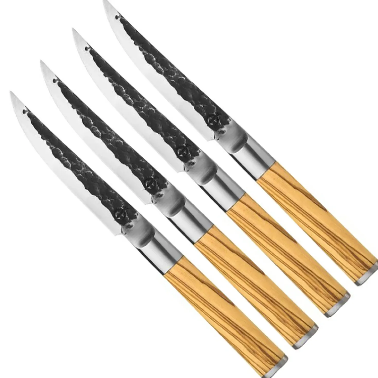 Olive Forged Steakmessenset 4-delig