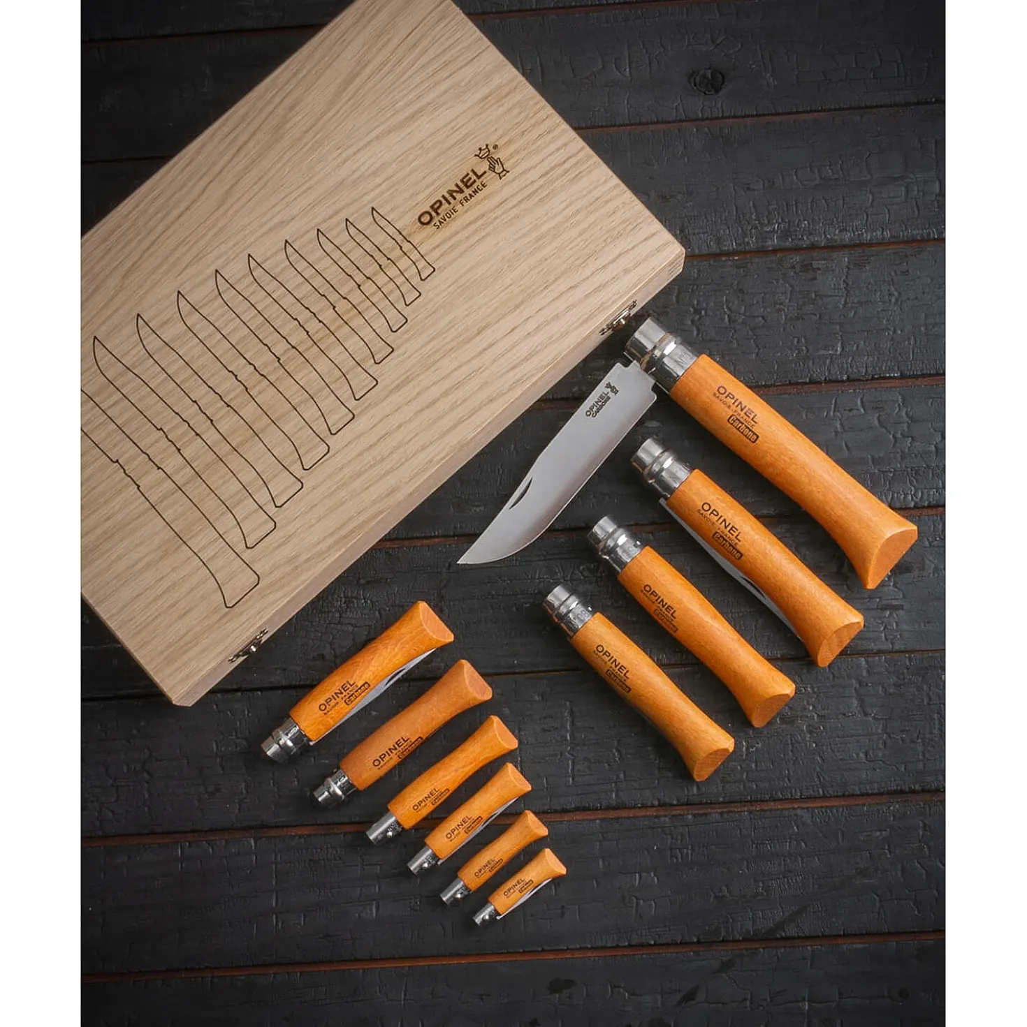 Opinel Carbon Zakmessenset