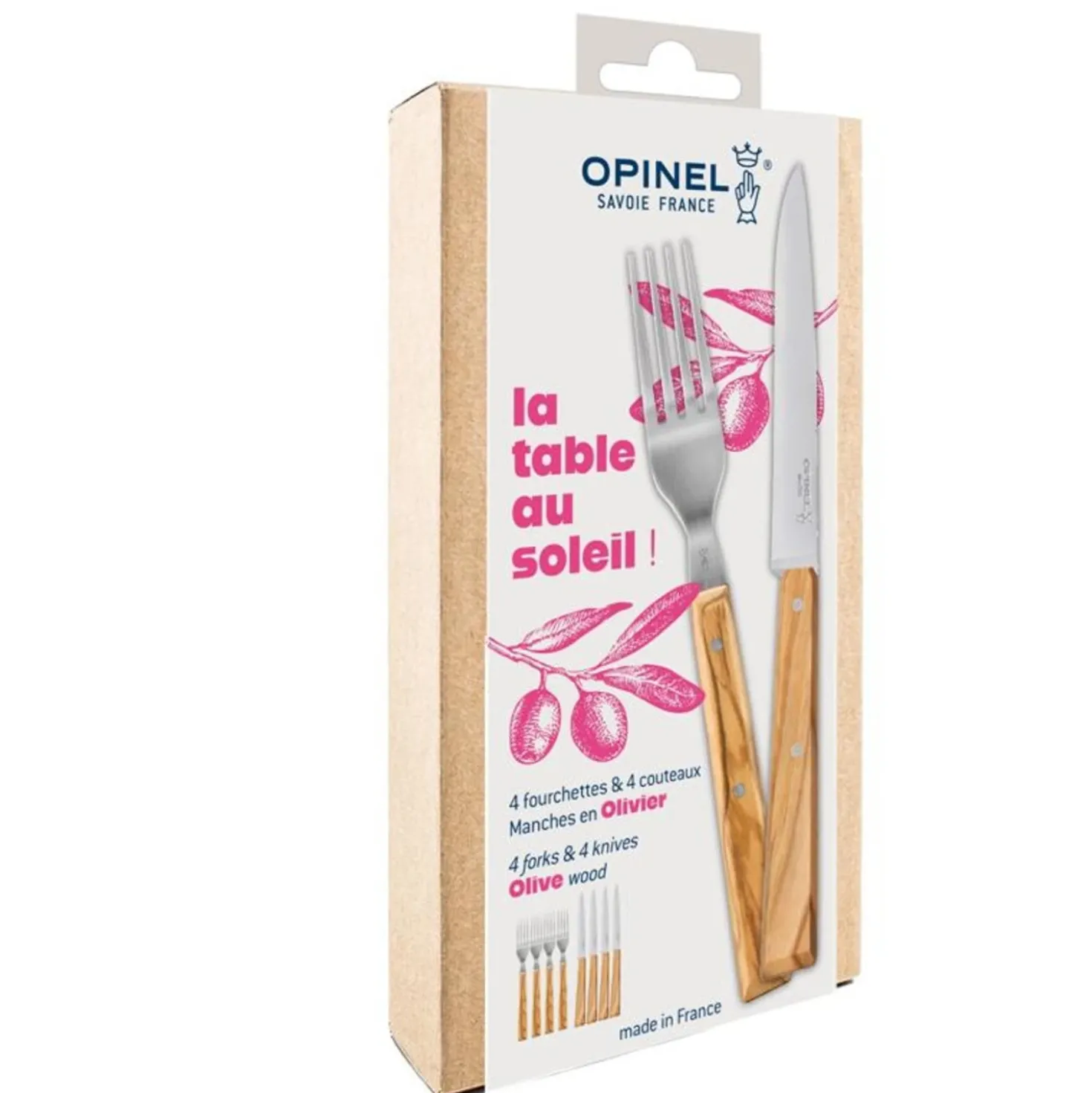 Opinel La Table Au Soleil Bestekset (8 delig)