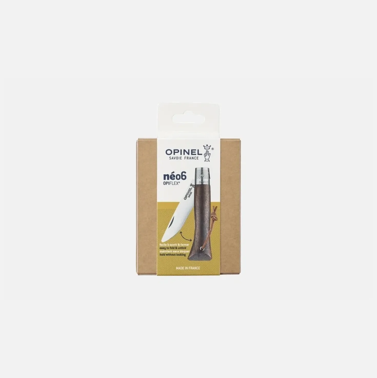 Opinel Opiflex Zakmes Afgerond no. 6 Roestvrij