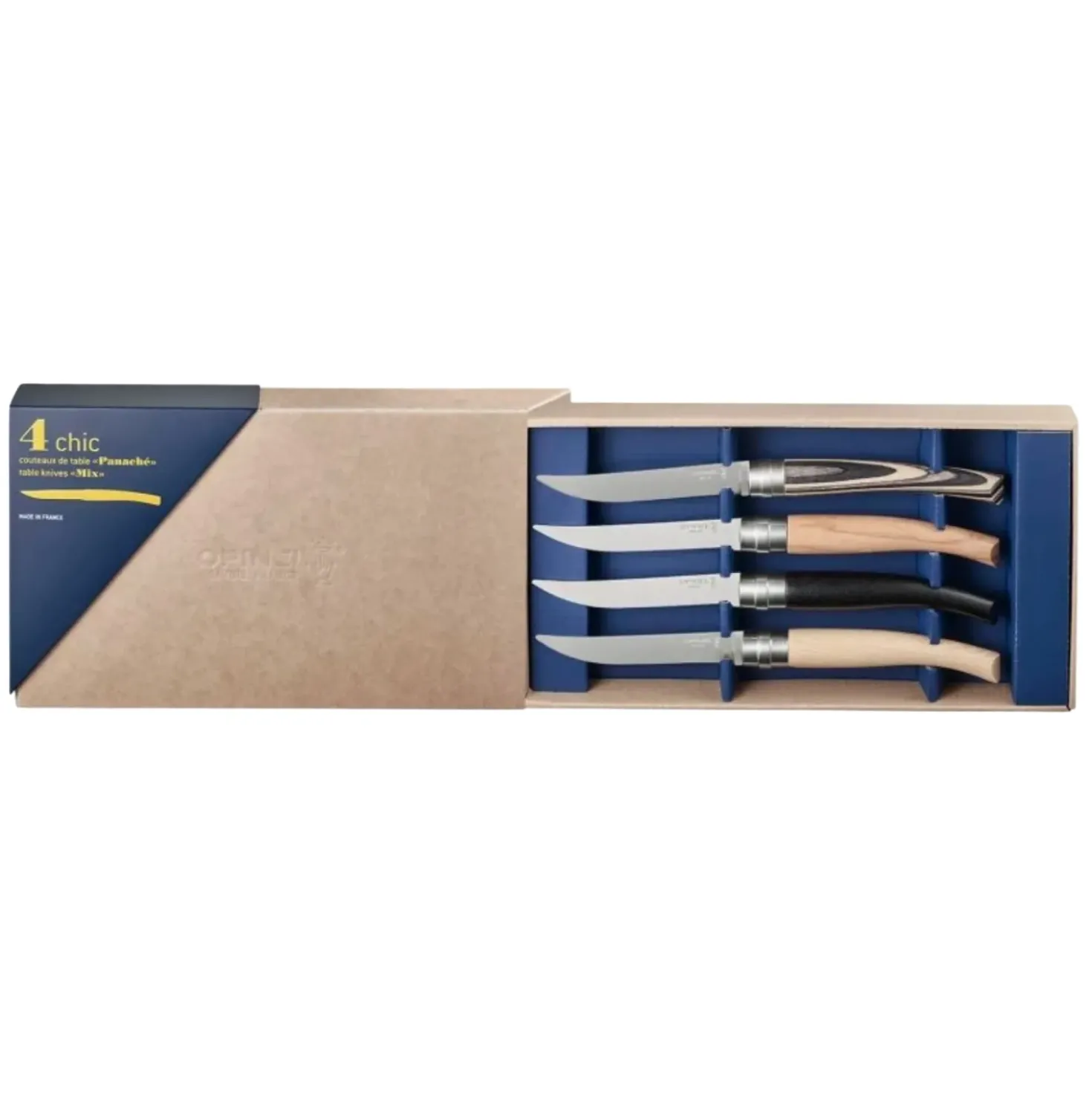 Opinel Table Chic Tafelmessenset Gemixed Hout (4-delig)
