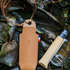Opinel Zakmesetui Fourreau Gerecycled Leer Bruin Small