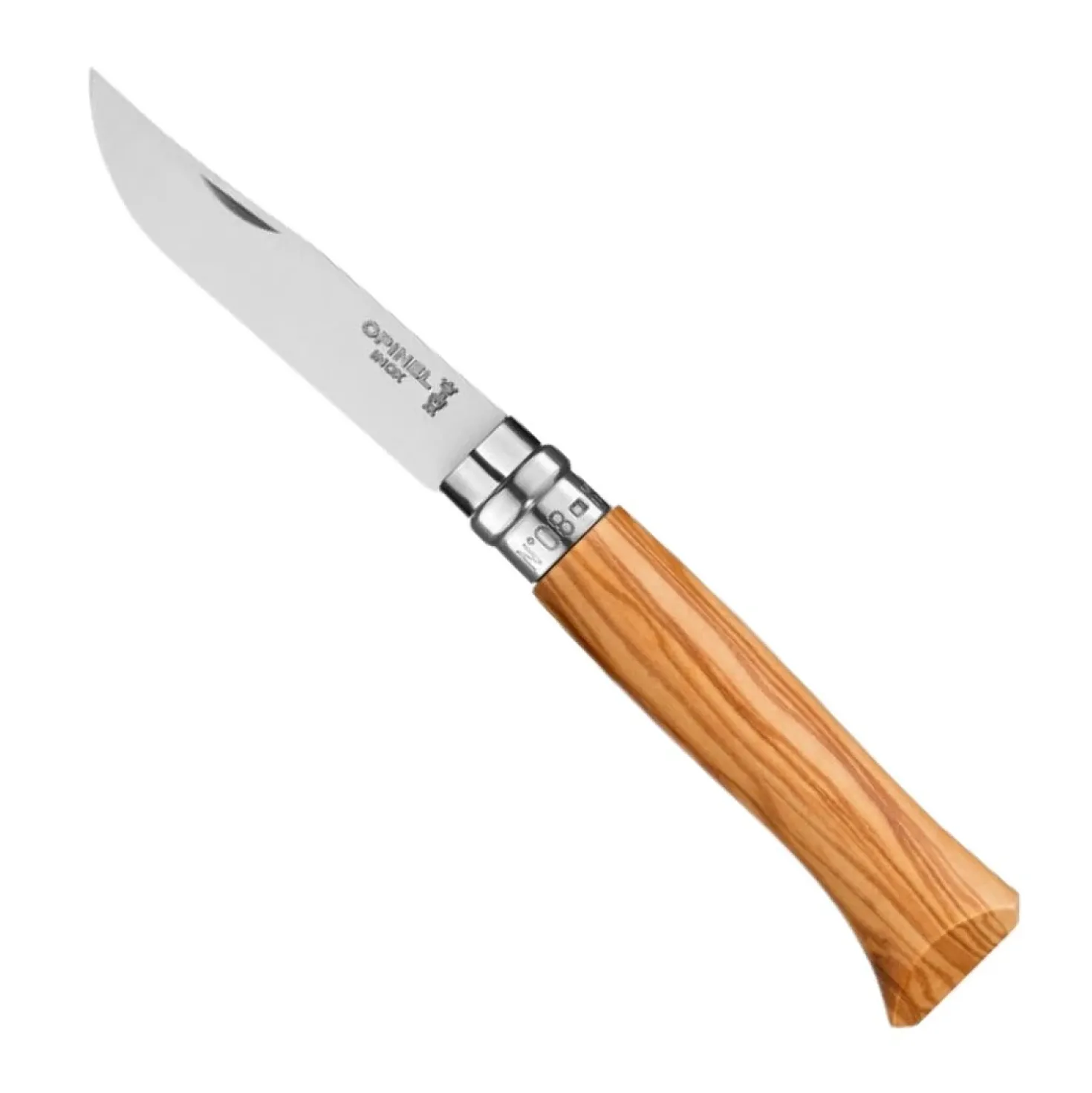 Opinel Zakmes met Olijfhout no. 8 Roestvrij