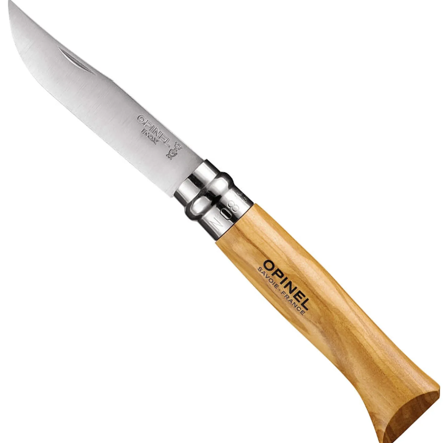 Opinel Zakmes met Olijfhout no. 8 Giftbox