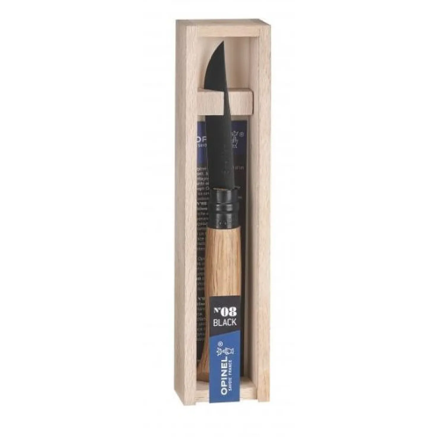 Opinel Zakmes no. 8 Chene Black Roestvrij