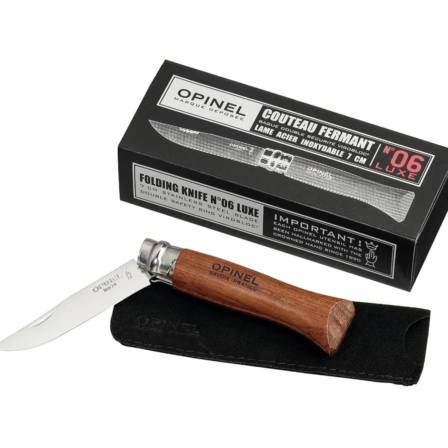 Opinel Zakmes no. 6 Ligne Luxe Padouk
