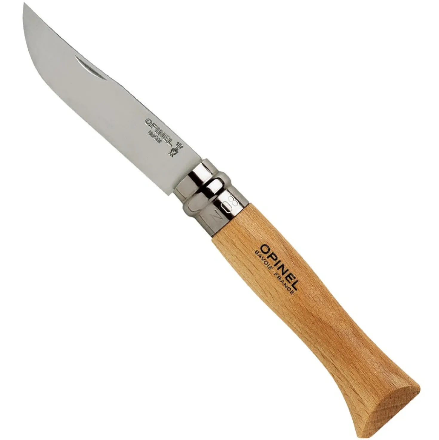Opinel Zakmes no. 8 Roestvrij