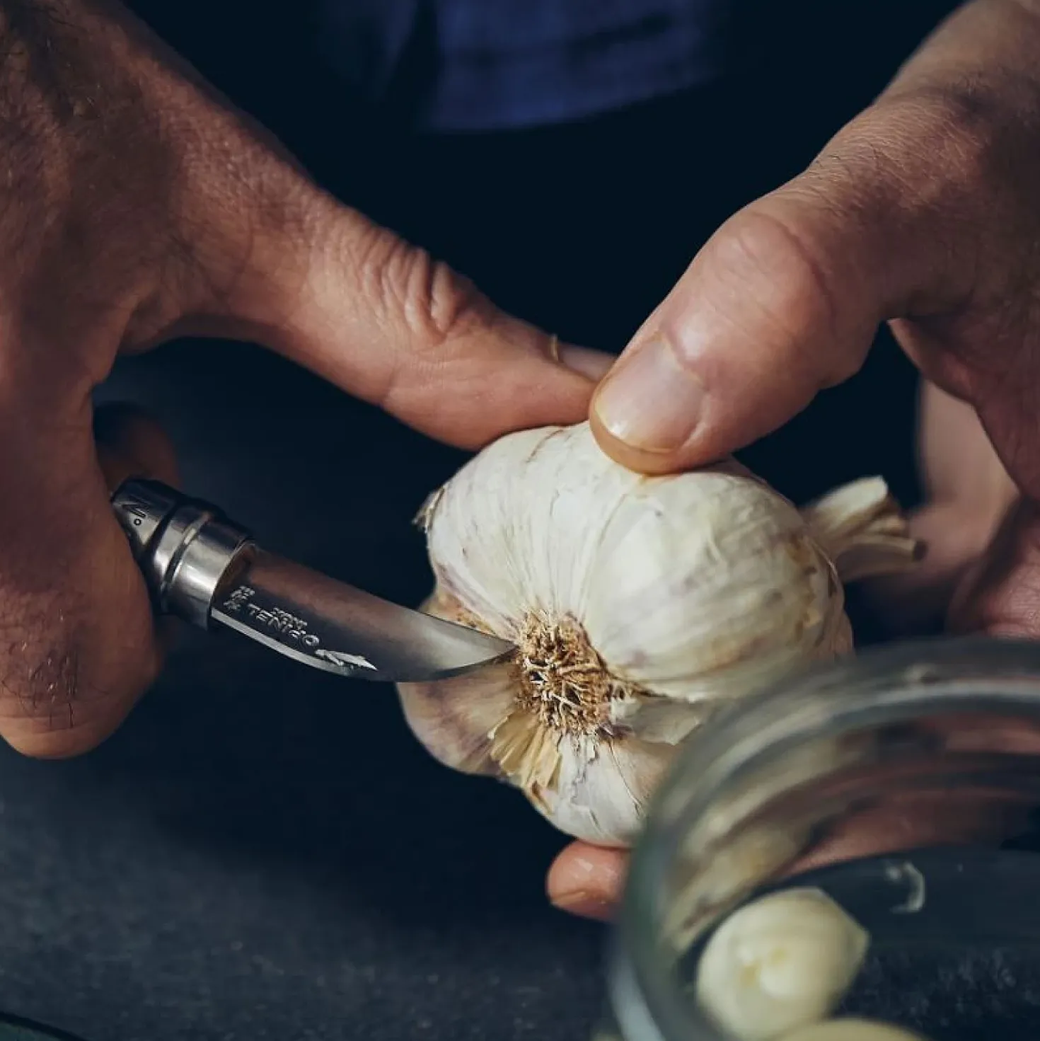 Opinel Zakmes No. 7 Roestvrij Kastanje/Knoflook