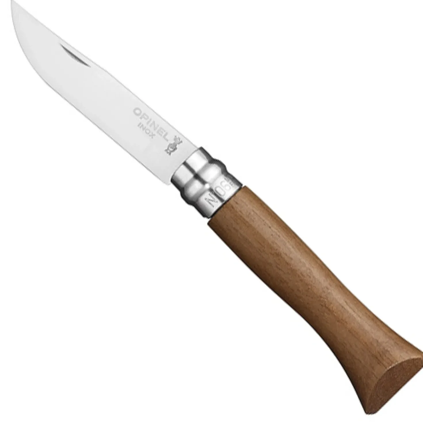 Opinel Zakmes no. 6 Walnoothout Roestvrij
